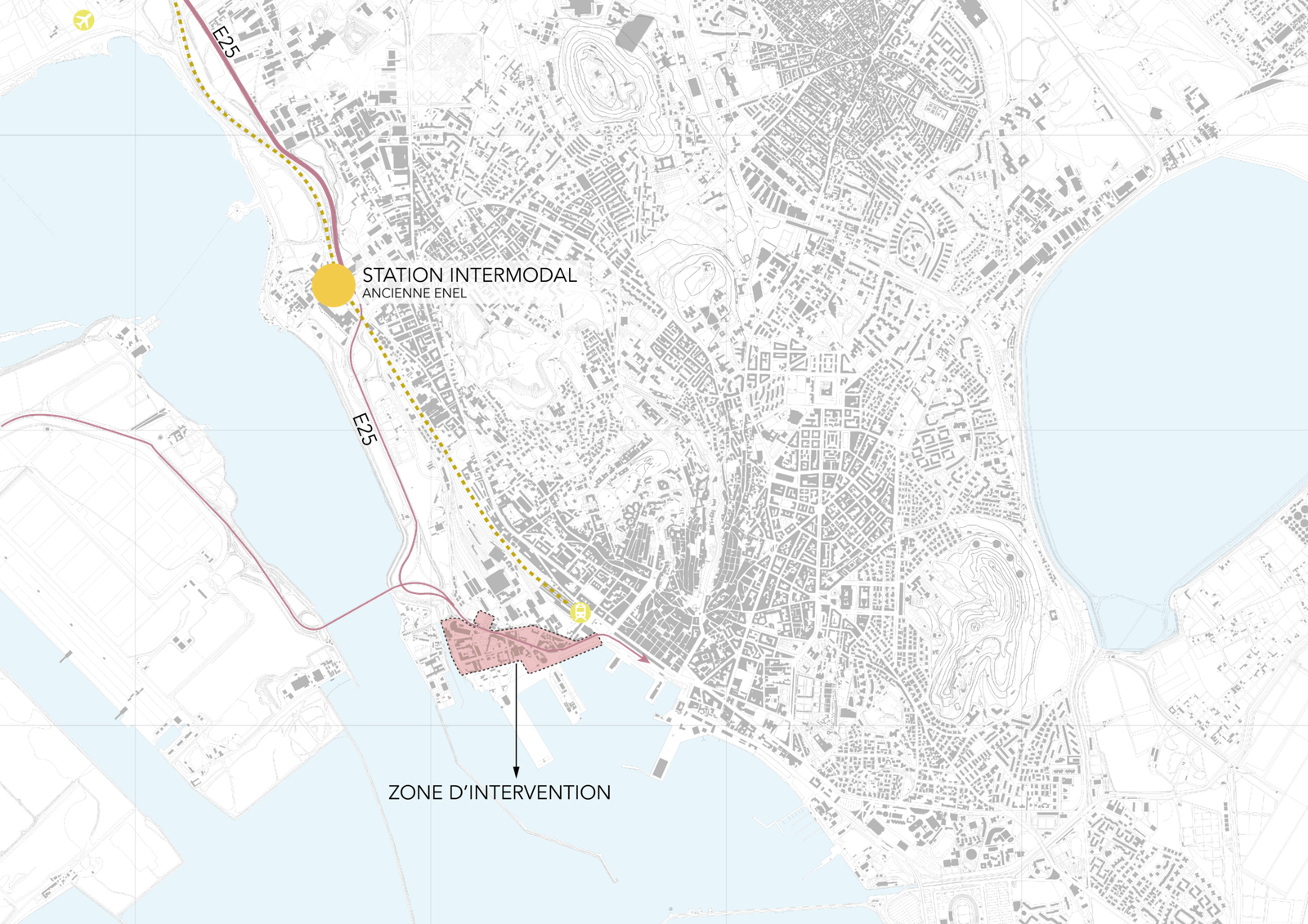 5 CARTE 1 INTERVENTION A L'ECHELLE URBAINE